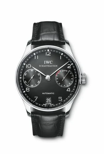 IWC Portuguese Automatic Stainless Steel / Black IW5001-09 (5001-09, IW500109)